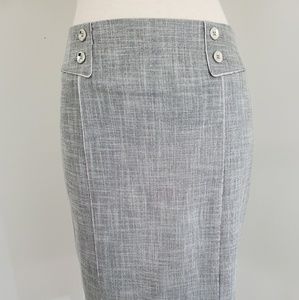 White House Black Market  gray skirt, size 4